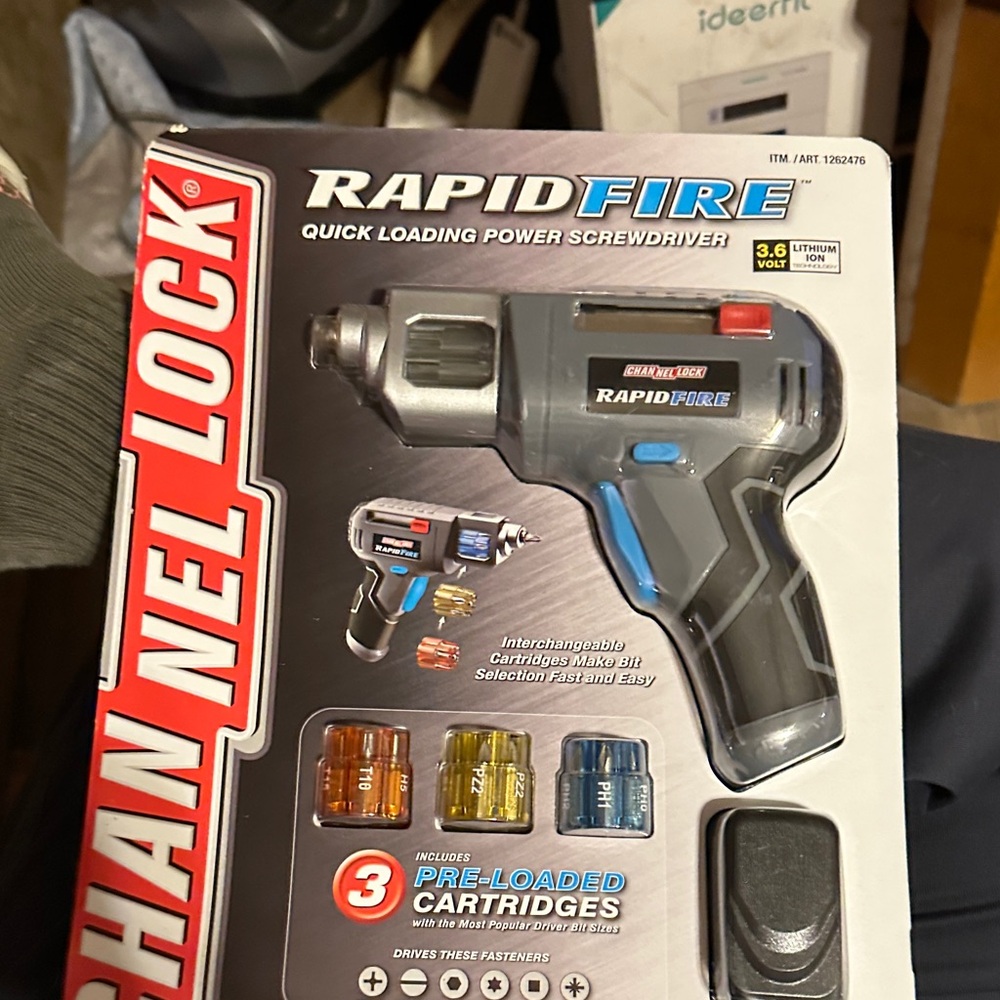 RapidFire Power Screwdriver - Black and Gray